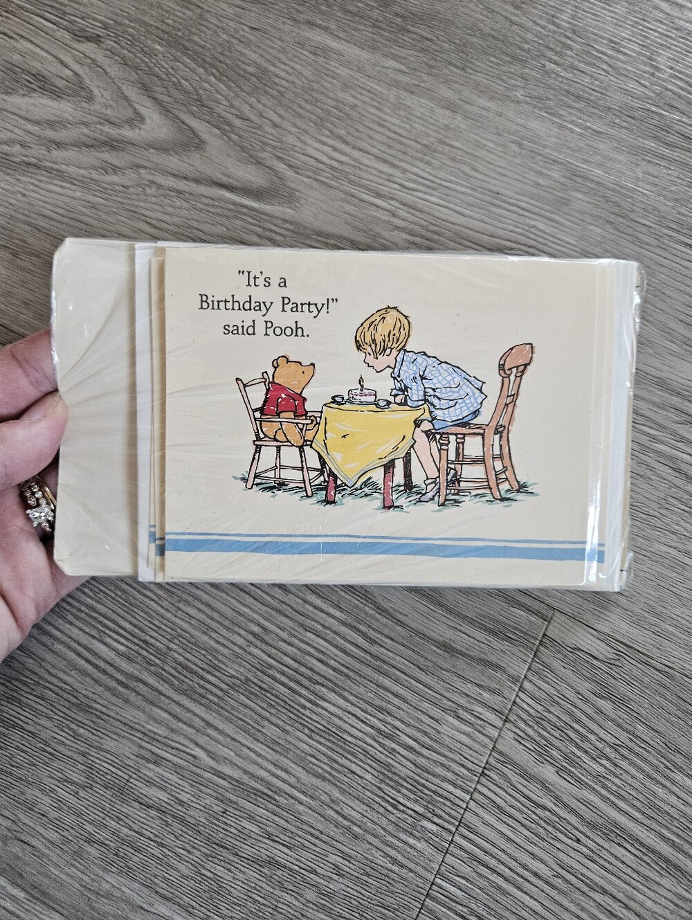 💚5/$15 Vintage Winnie The Pooh Hallmark Invitations